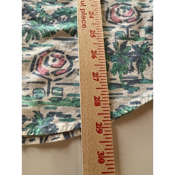 Vineyard Vines slim fit Murray SS tropical Ocean Terrace sailing shirt XL beach - Picture 9 of 10